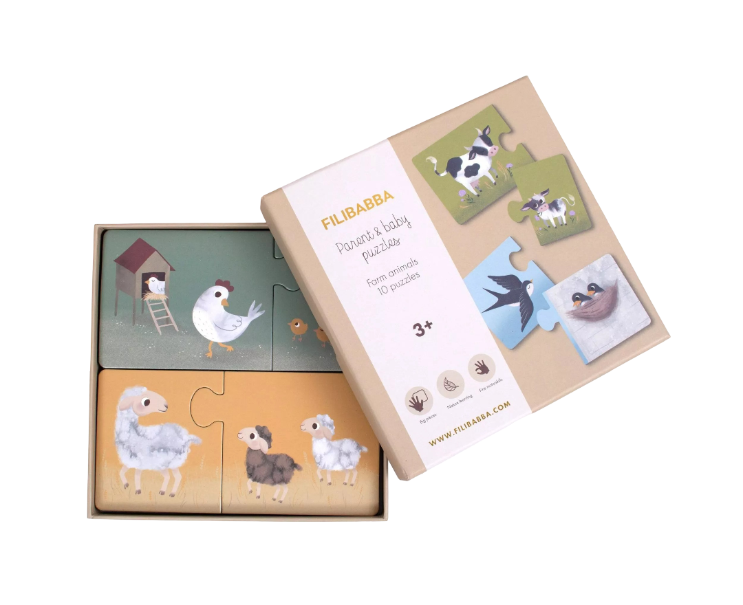 Puzzle - Maman et ses bébés Filibabba