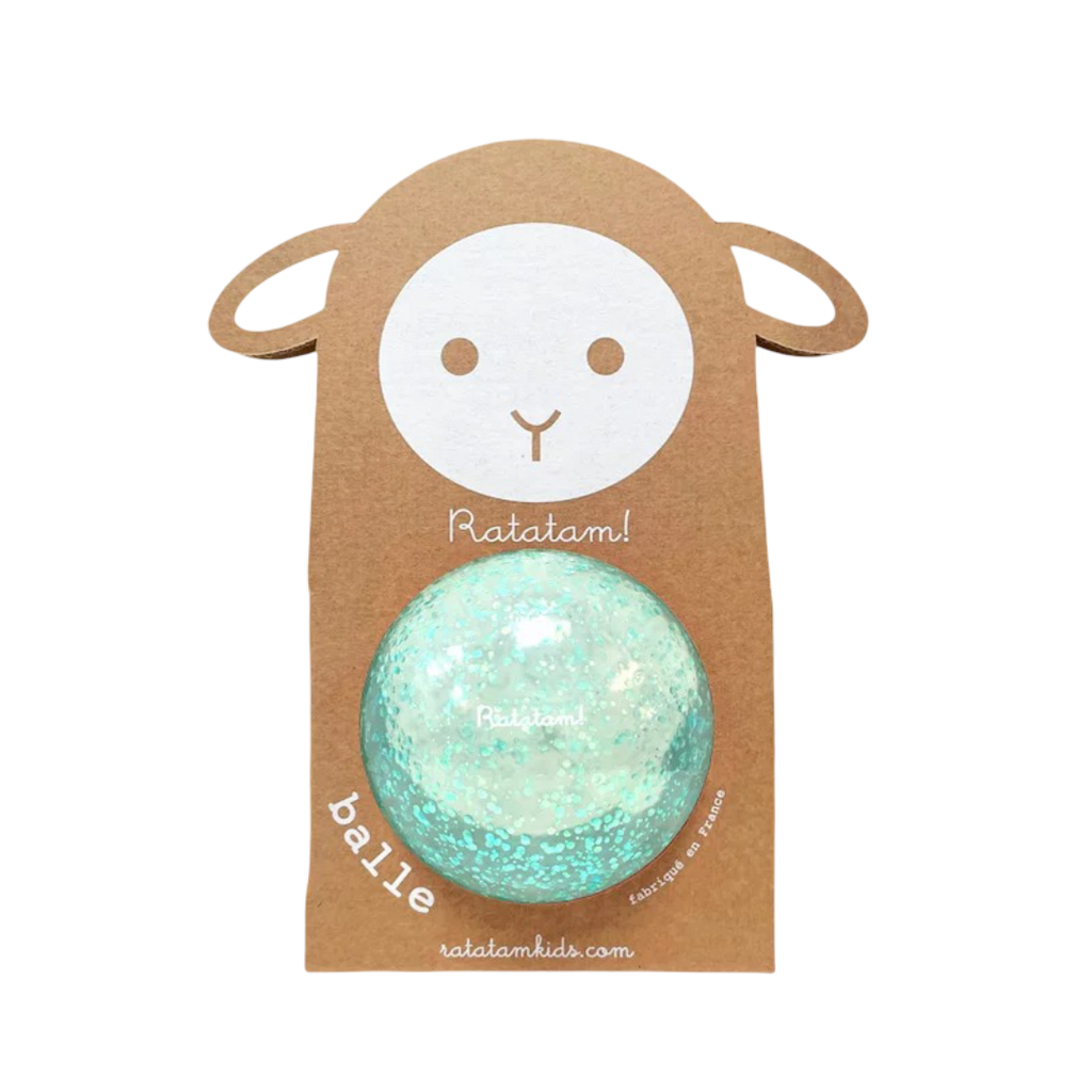 Ballon Pailleté - Bleu - 10 cm Ratatam