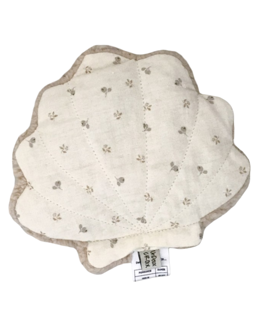 Bouillotte sèche - Coquillage - Gaz de coton Un2croix
