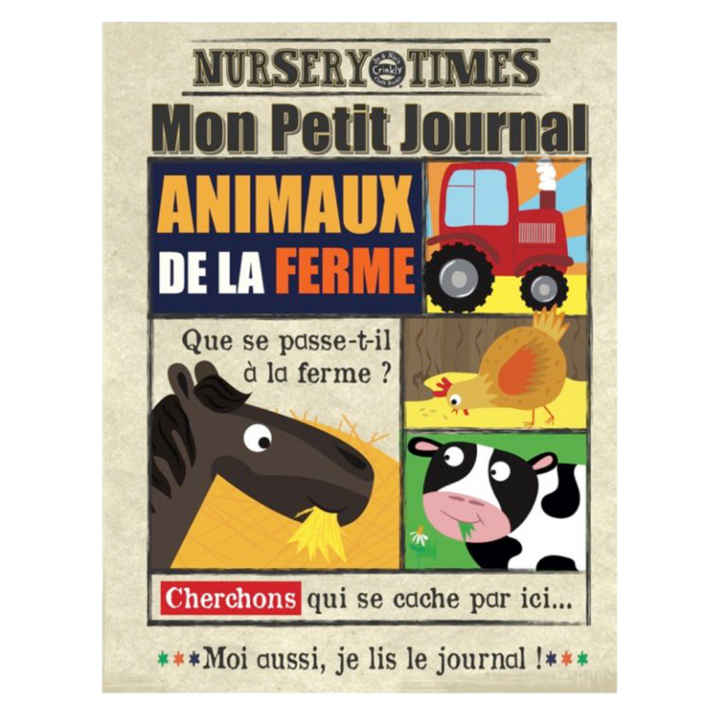 Mon journal en tissu - Animaux de la ferme JO & NIC'S CRINKLY