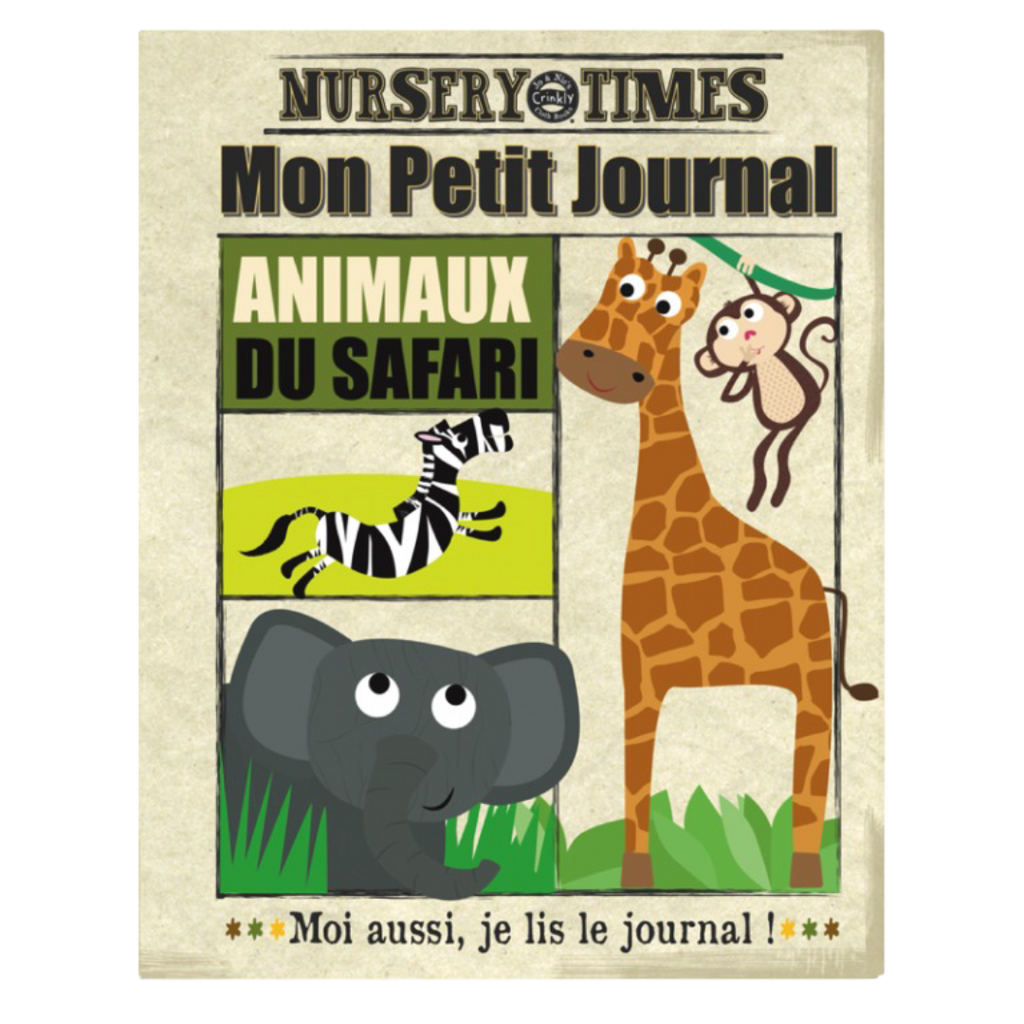 Mon journal en tissu - Animaux du safari JO & NIC'S CRINKLY