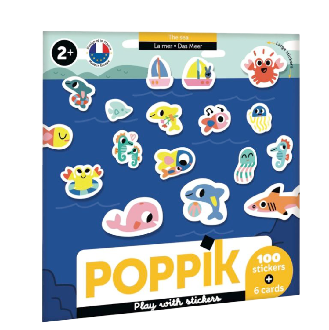 Mes premières gommettes - Animaux de la mer Poppik