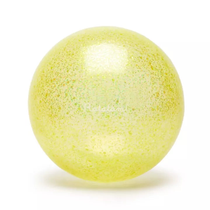 Ballon Pailleté - Jaune - 15 cm Ratatam