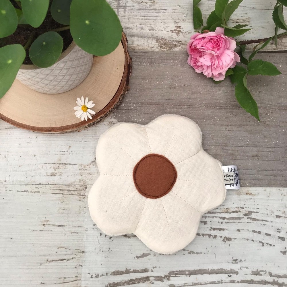 Bouillotte sèche - Fleur - Gaz de coton Un2croix