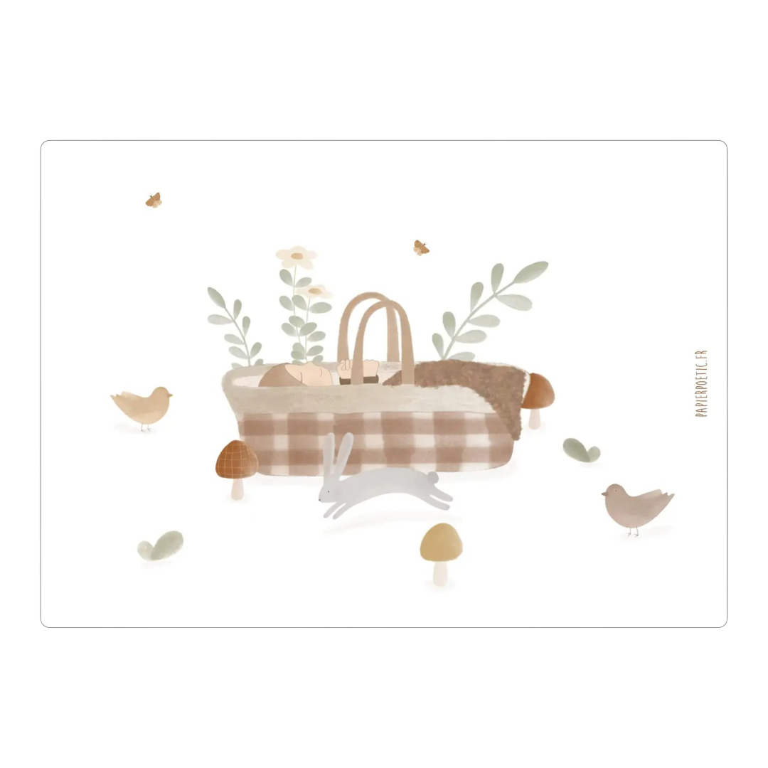 Carte - Berceau en Forêt Papier Poetic