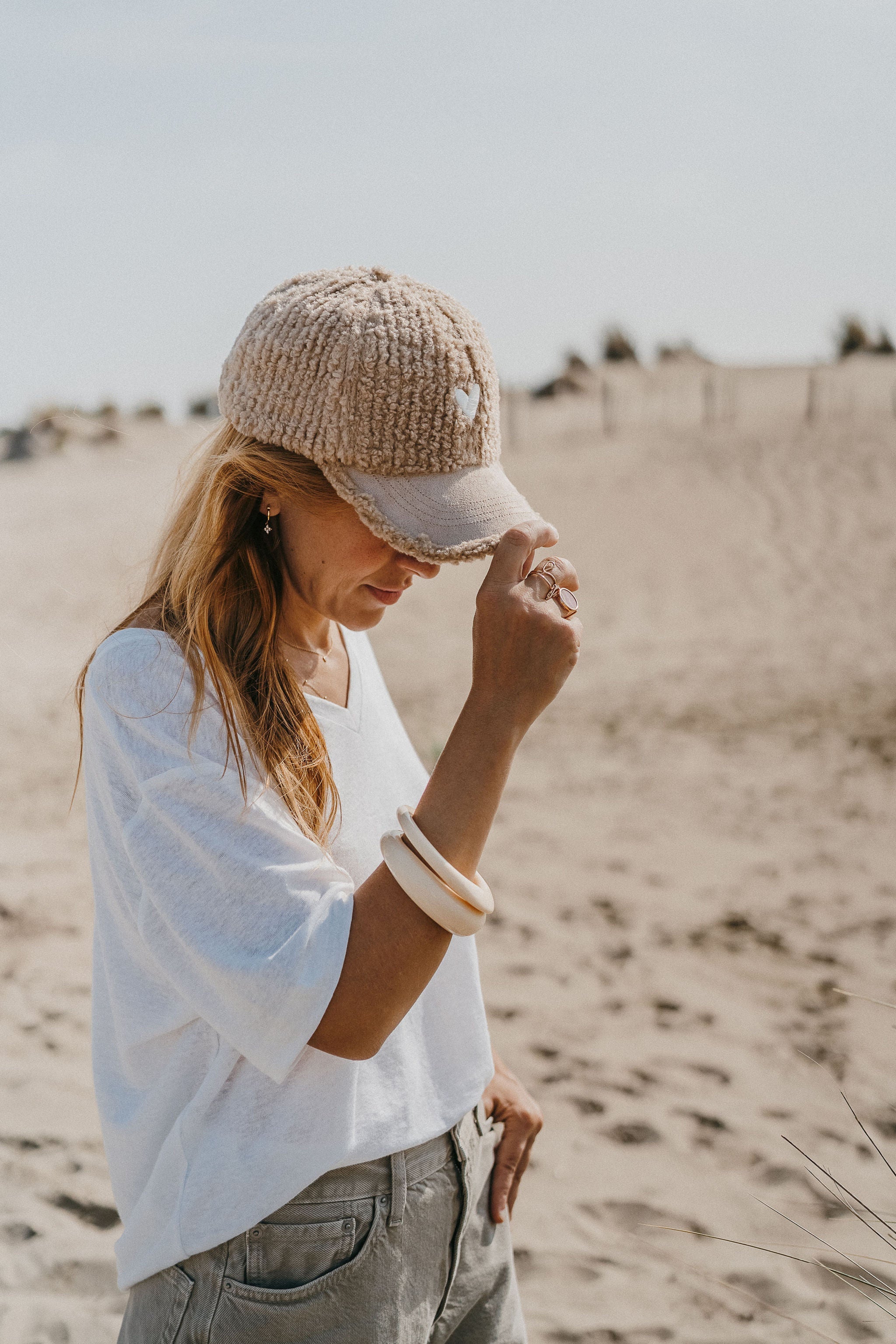 Casquette adulte Love - Beige Zakuw