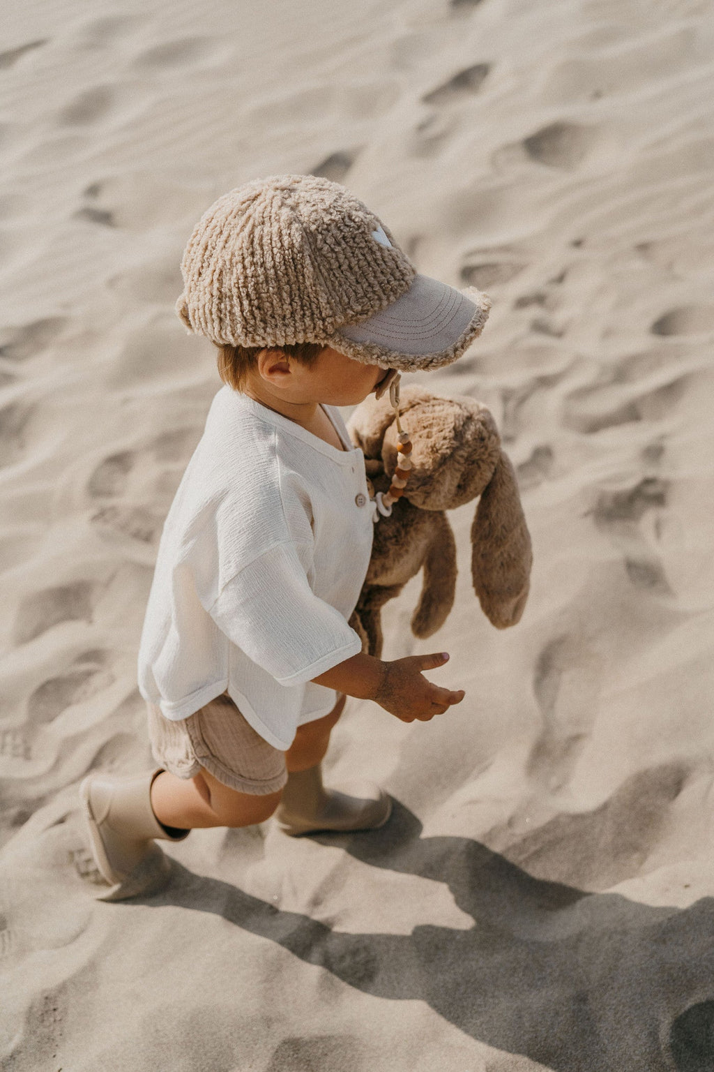 Casquette enfant Love - Beige Zakuw