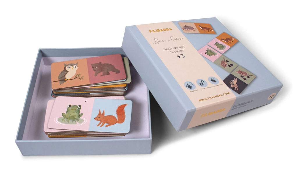 Jeu de domino - Animaux nordiques Filibabba