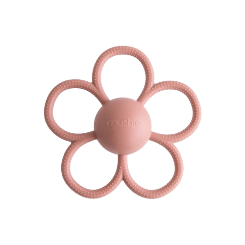 Anneau de dentition - Fleur rose Mushie