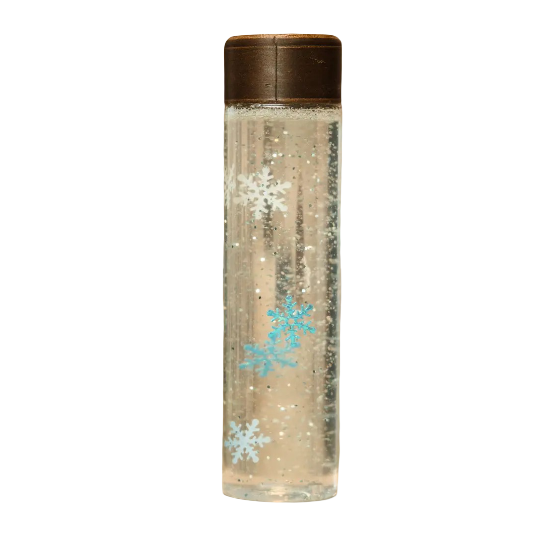 Bouteille sensorielle - Flocons de neige Ma petite malle d'éveil