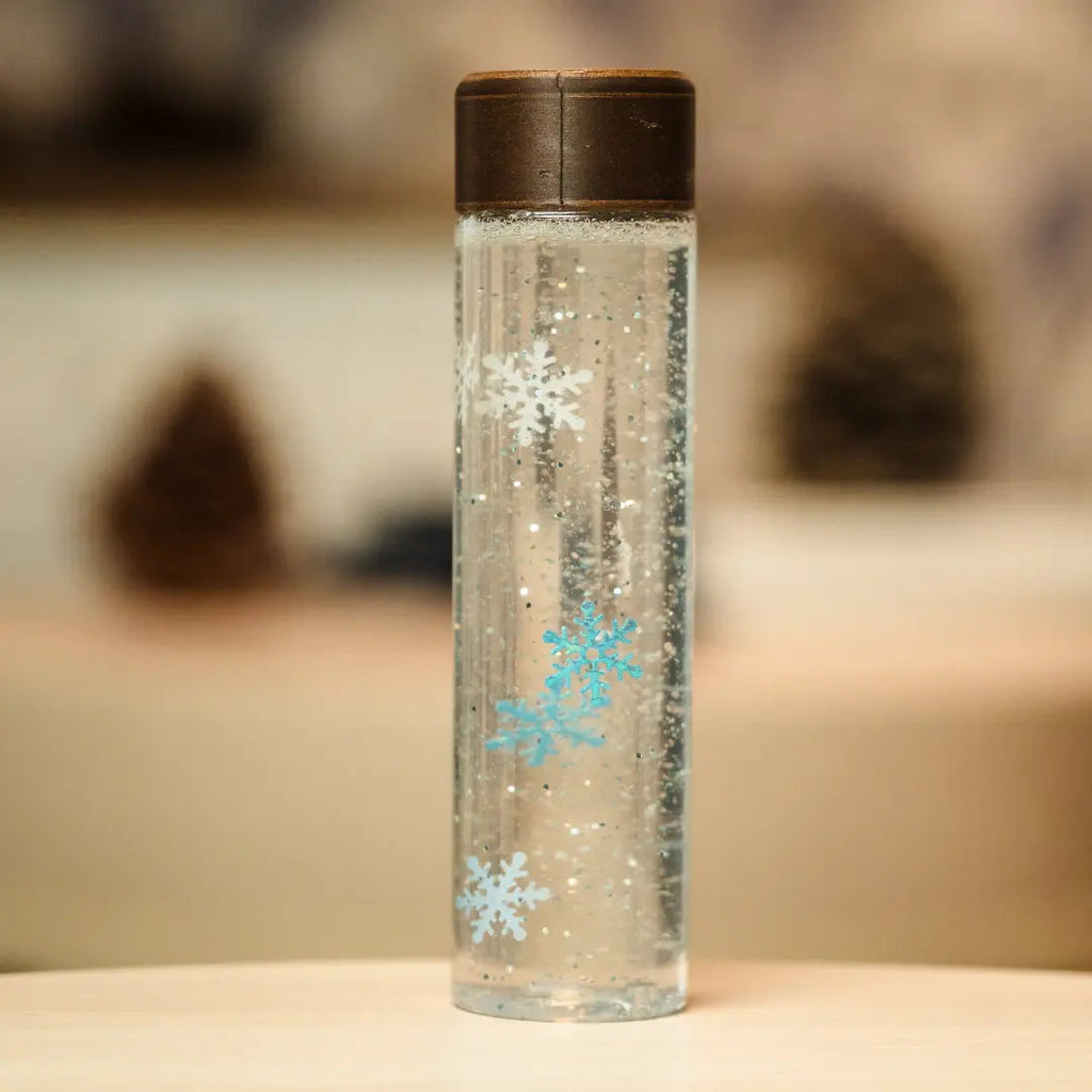 Bouteille sensorielle - Flocons de neige Ma petite malle d'éveil