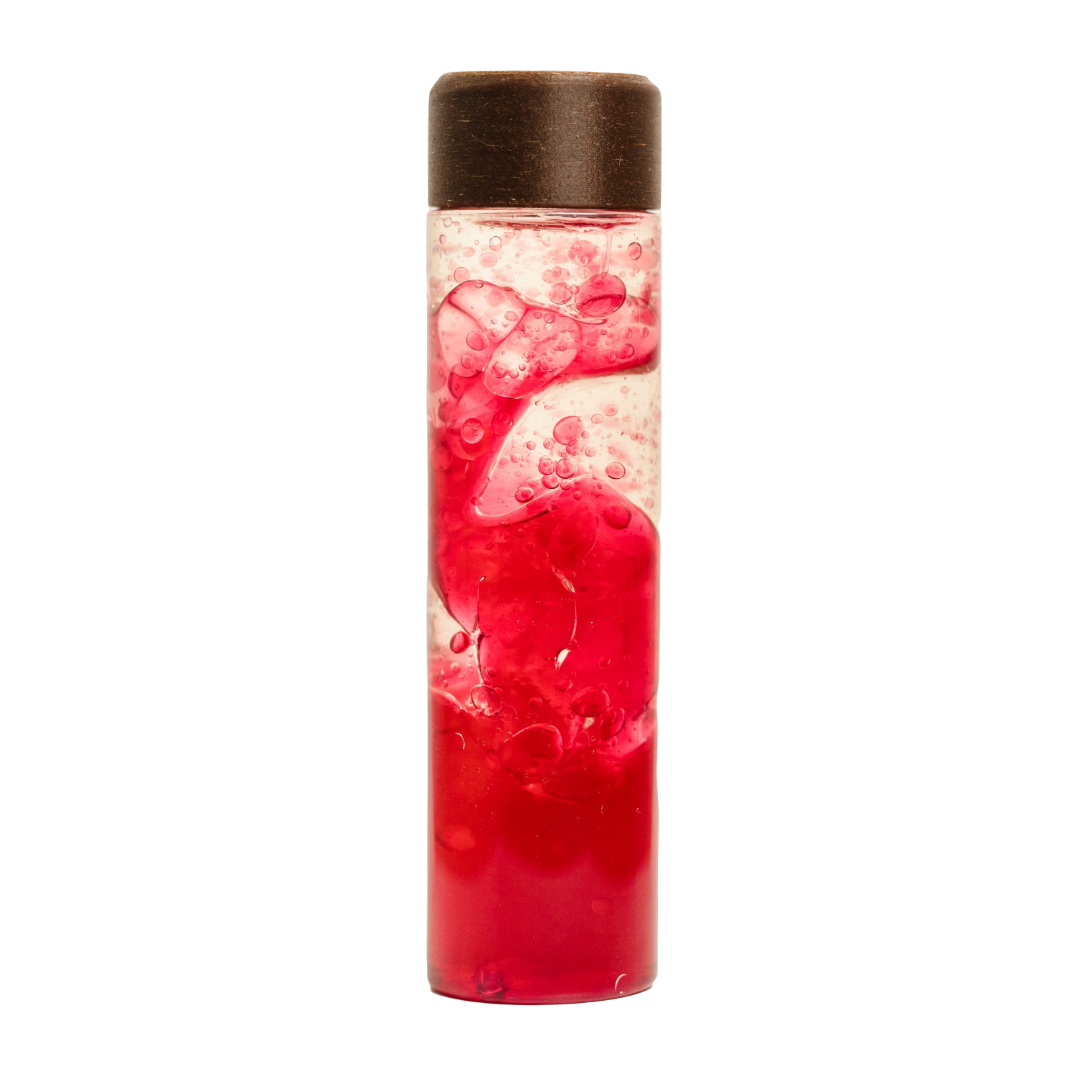 Bouteille sensorielle - Lampe à lave - Rouge Ma petite malle d'éveil