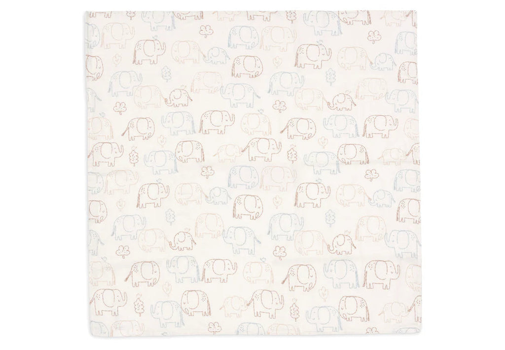 Langes gaze de coton - Elephant Tales Jollein
