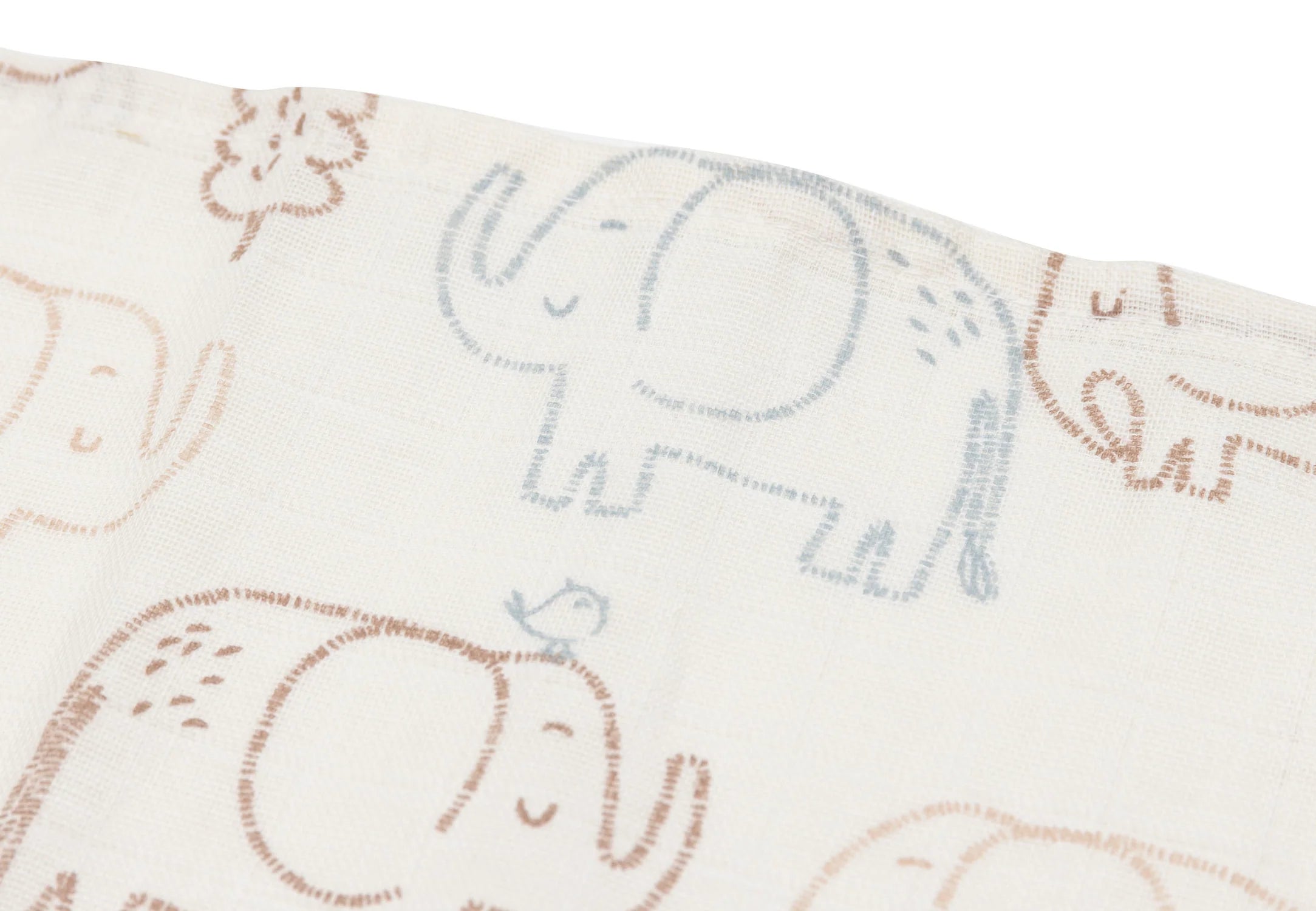 Langes gaze de coton - Elephant Tales Jollein