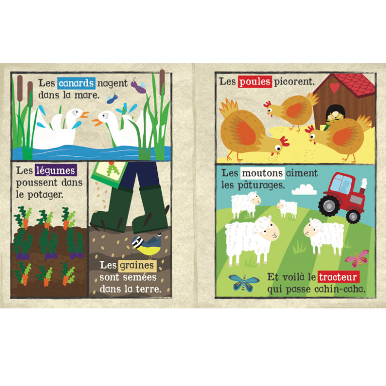 Mon journal en tissu - Animaux de la ferme JO & NIC'S CRINKLY