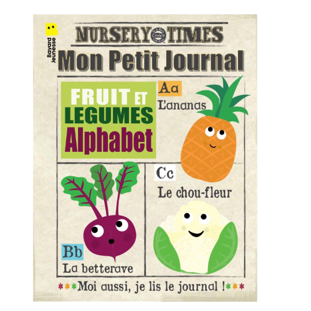 Mon journal en tissu - Fruits & légumes JO & NIC'S CRINKLY