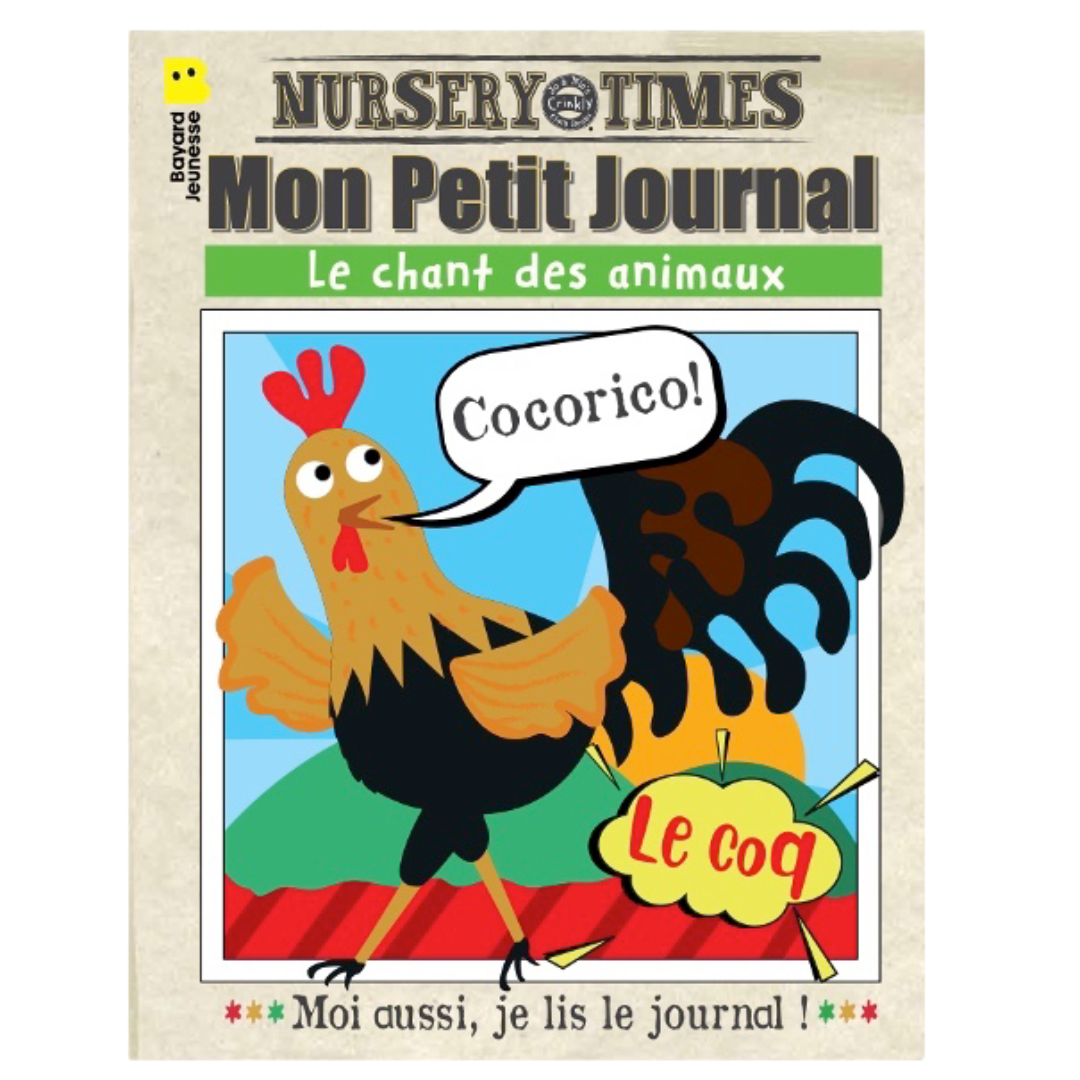 Mon journal en tissu - Le chant des animaux JO & NIC'S CRINKLY