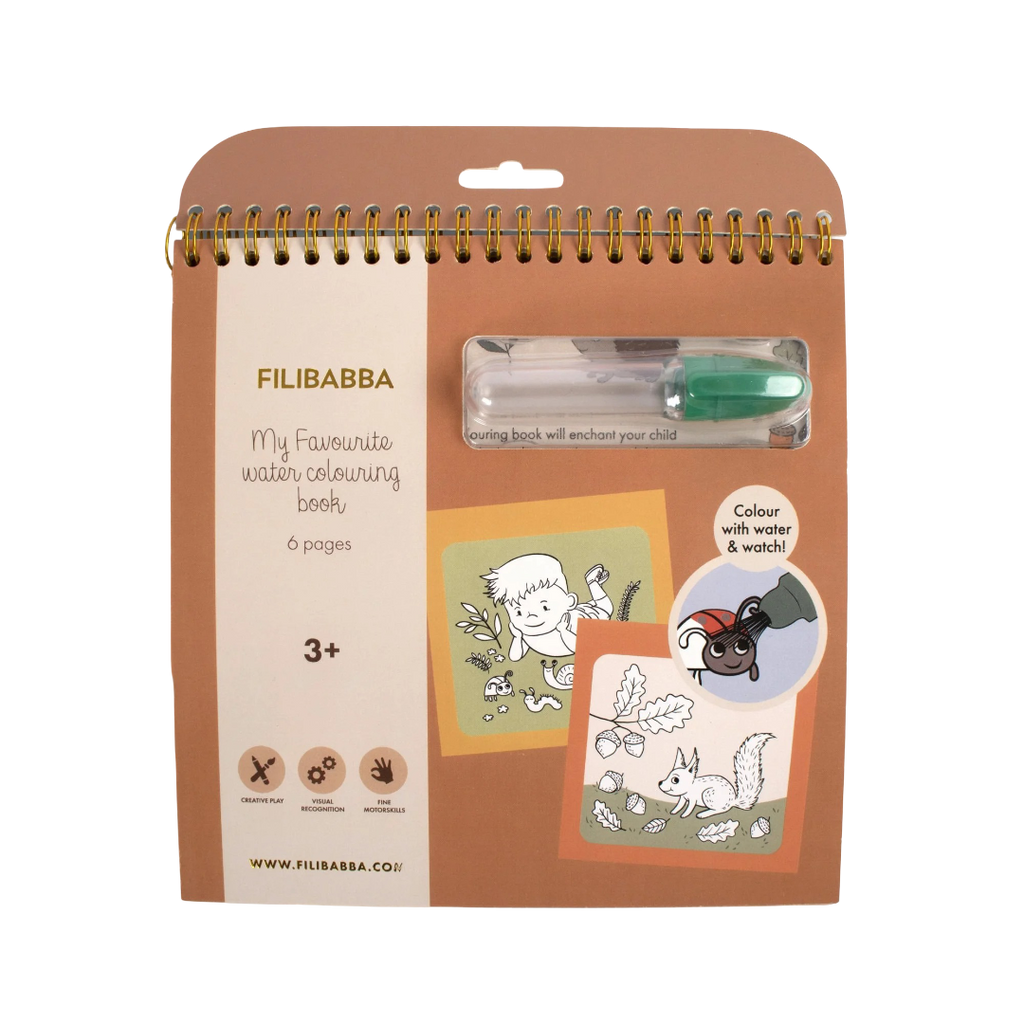 Livre de coloriage à l'eau - Forêt Filibabba