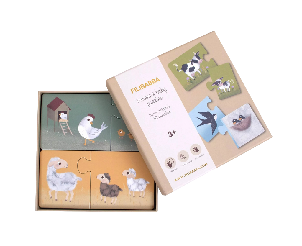 Puzzle - Maman et ses bébés Filibabba