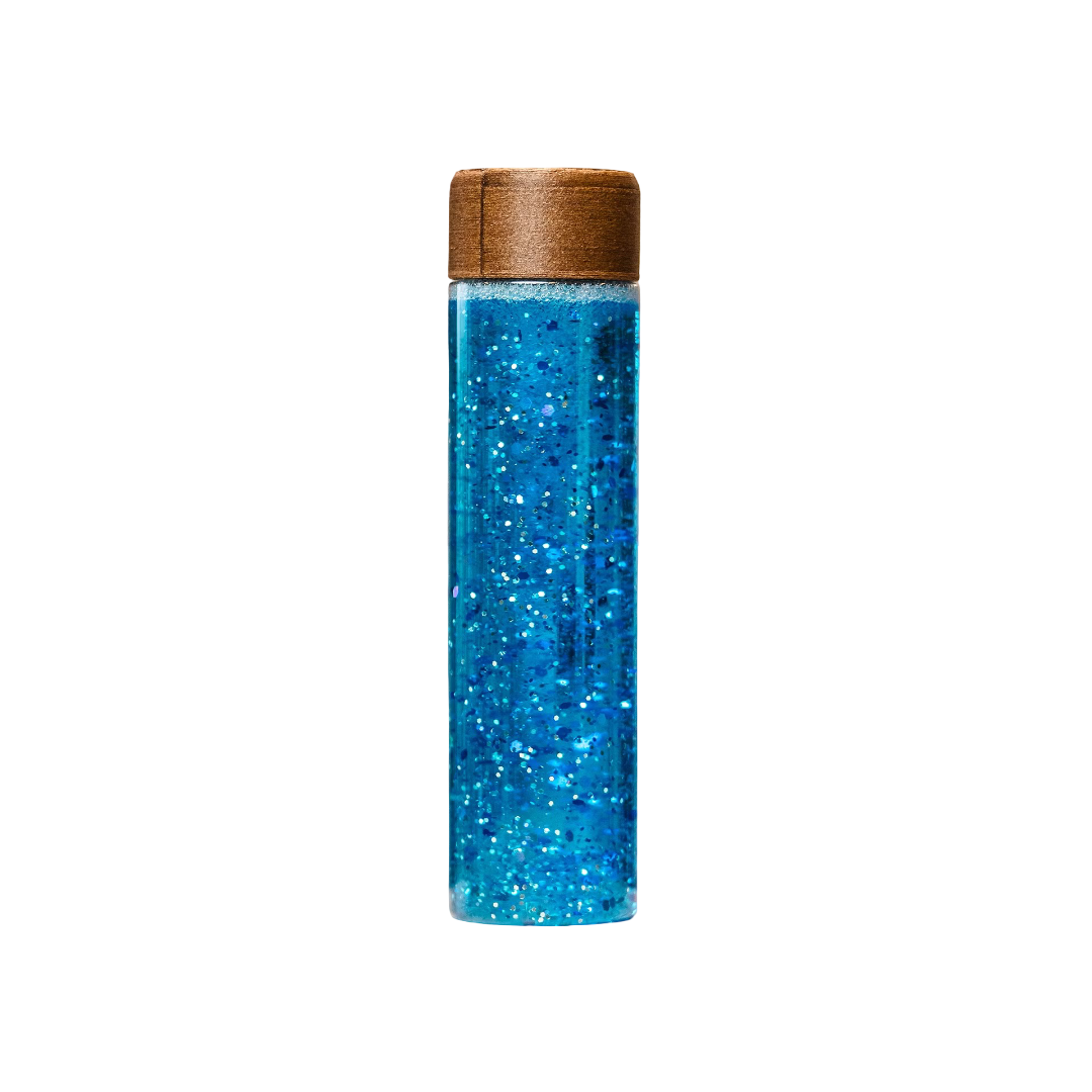 Bouteille sensorielle - Paillettes - Bleu Ma petite malle d'éveil