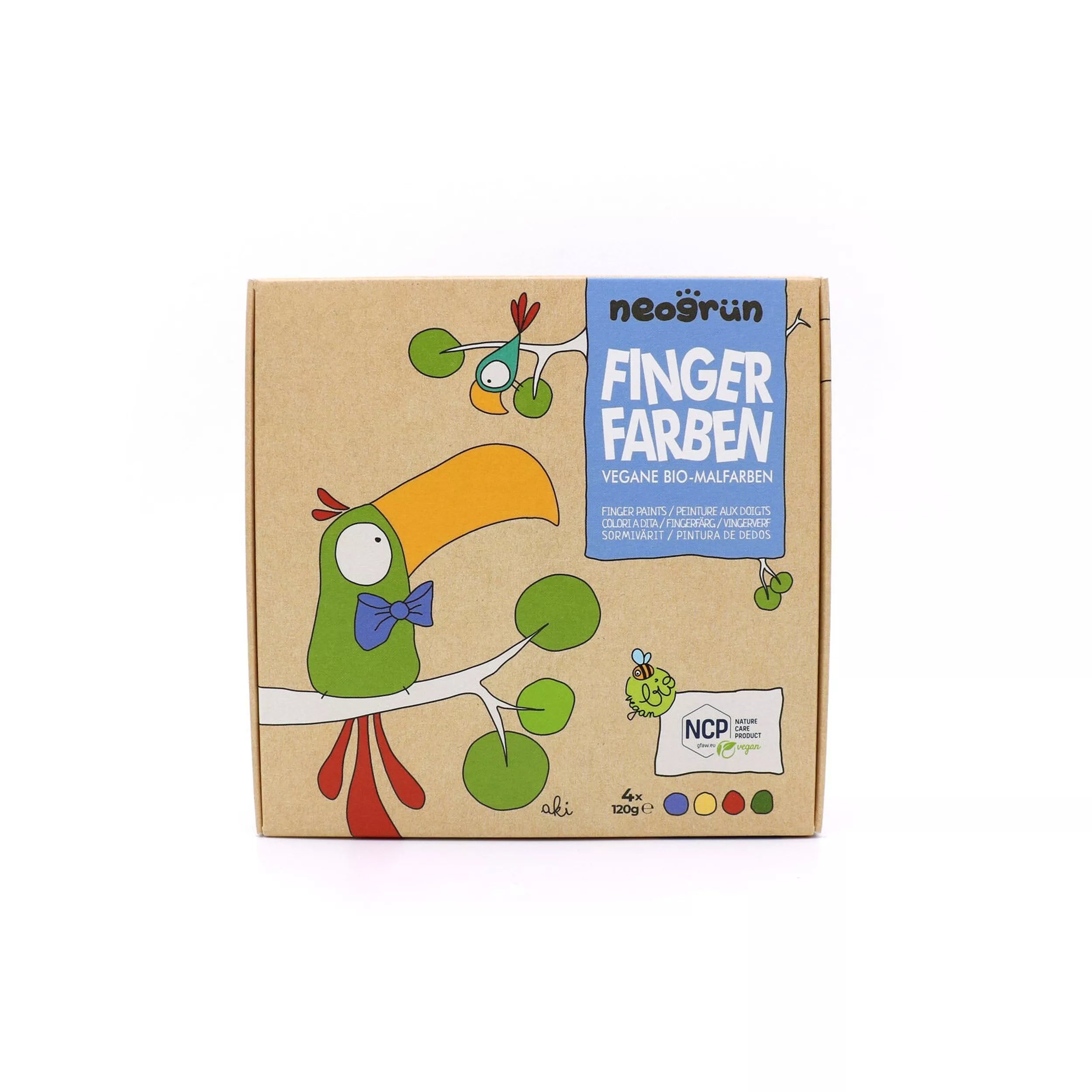 Coffret peinture aux doigts naturelle - Aki Neogrün
