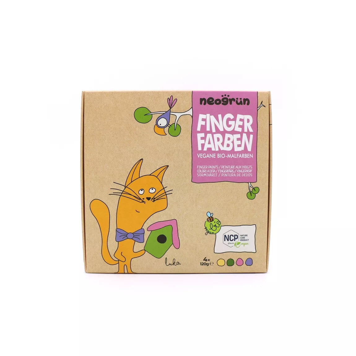Coffret peinture aux doigts naturelle - Luka Neogrün
