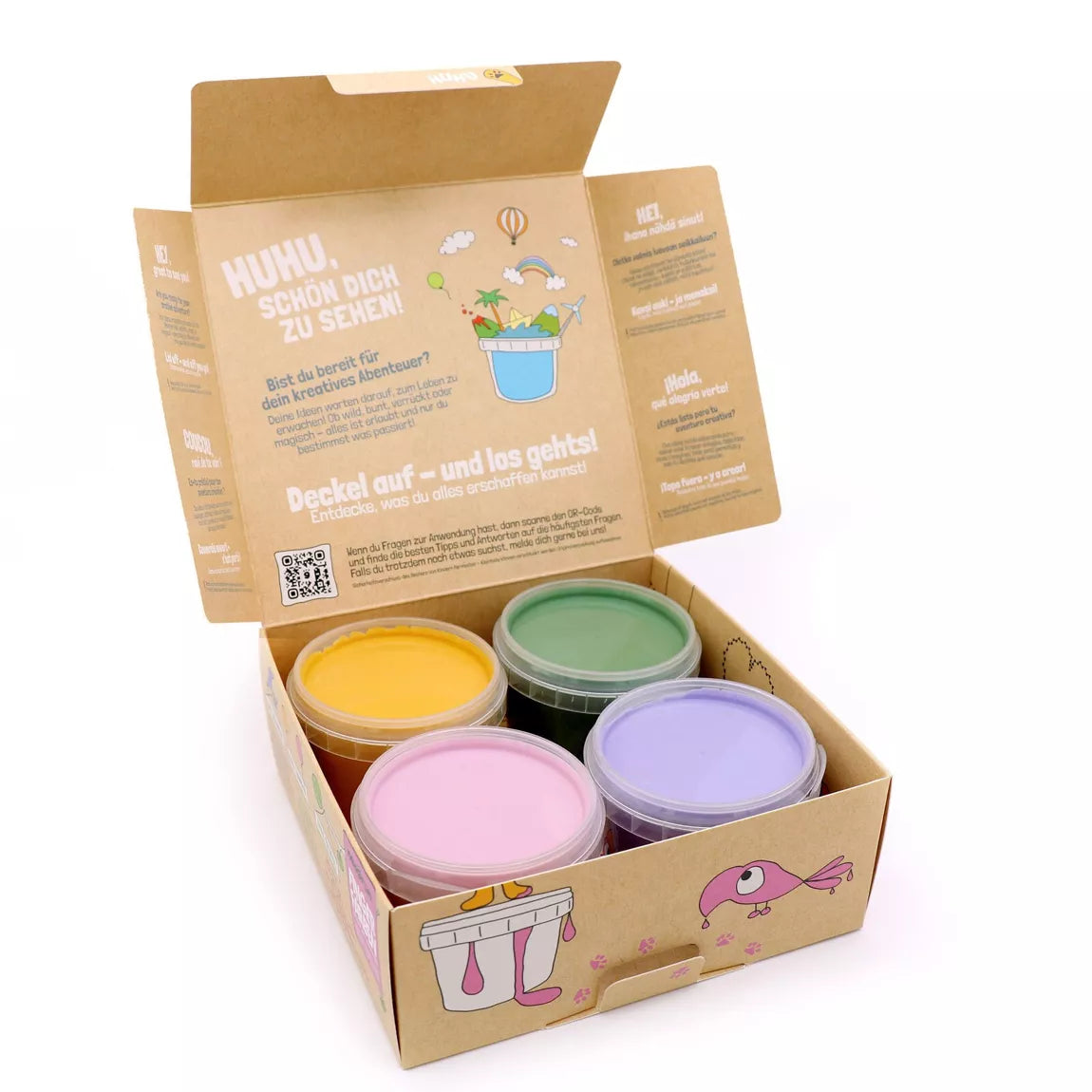 Coffret peinture aux doigts naturelle - Luka Neogrün