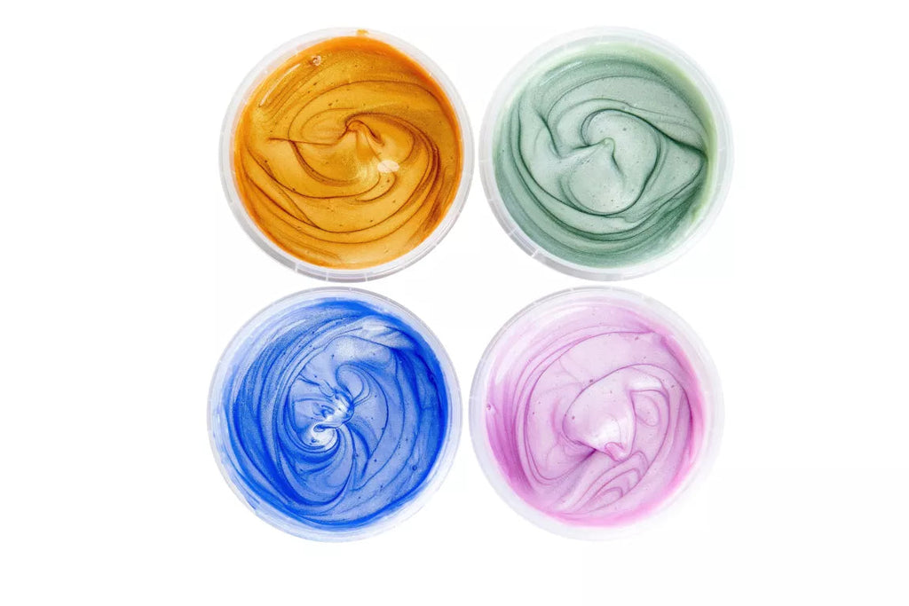 Coffret peinture aux doigts naturelle pailletée - Mika Neogrün