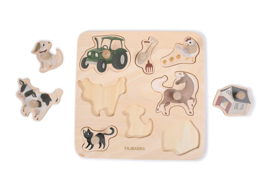 Puzzle en bois - A la ferme Filibabba