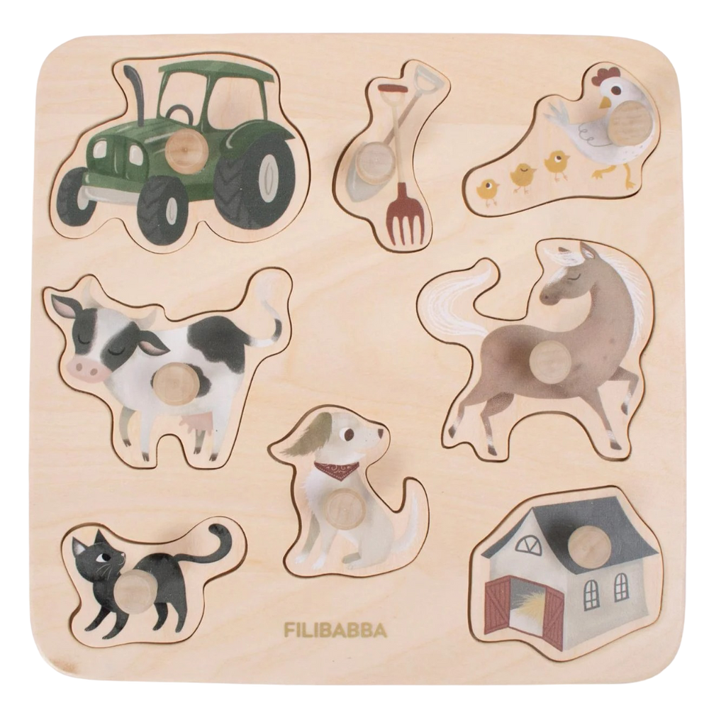 Puzzle en bois - A la ferme Filibabba