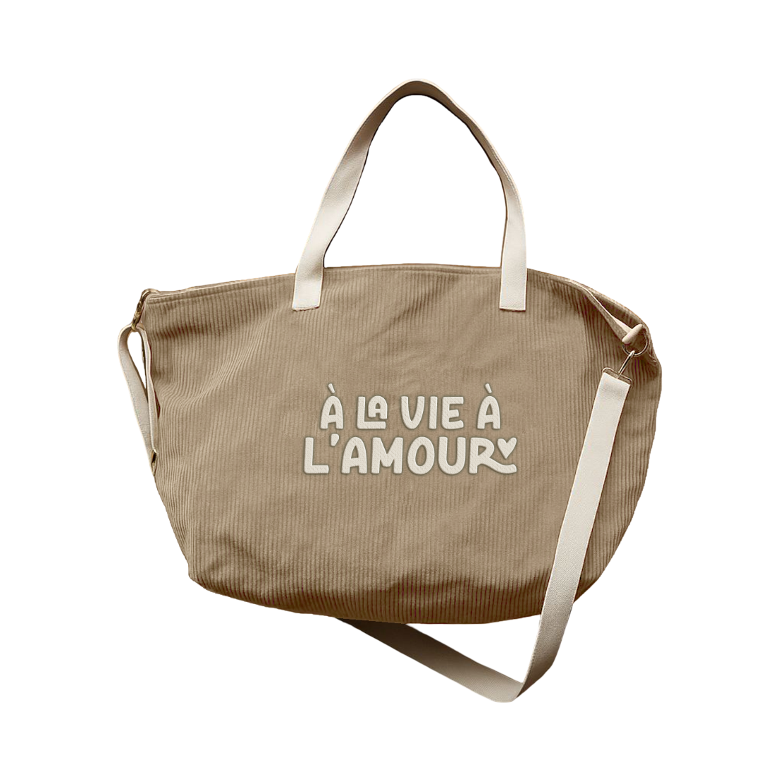 Sac XL velours - A la vie à l'amour Zakuw