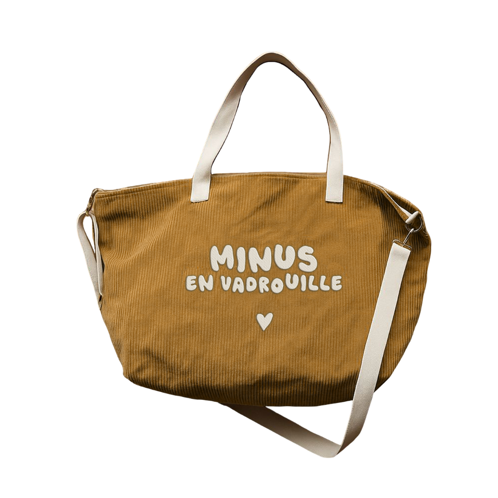 Sac XL velours - Minus en vadrouille Zakuw