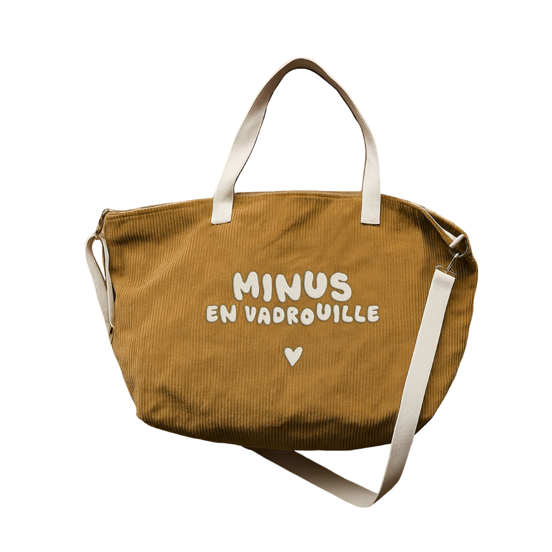 Sac XL velours - Minus en vadrouille Zakuw