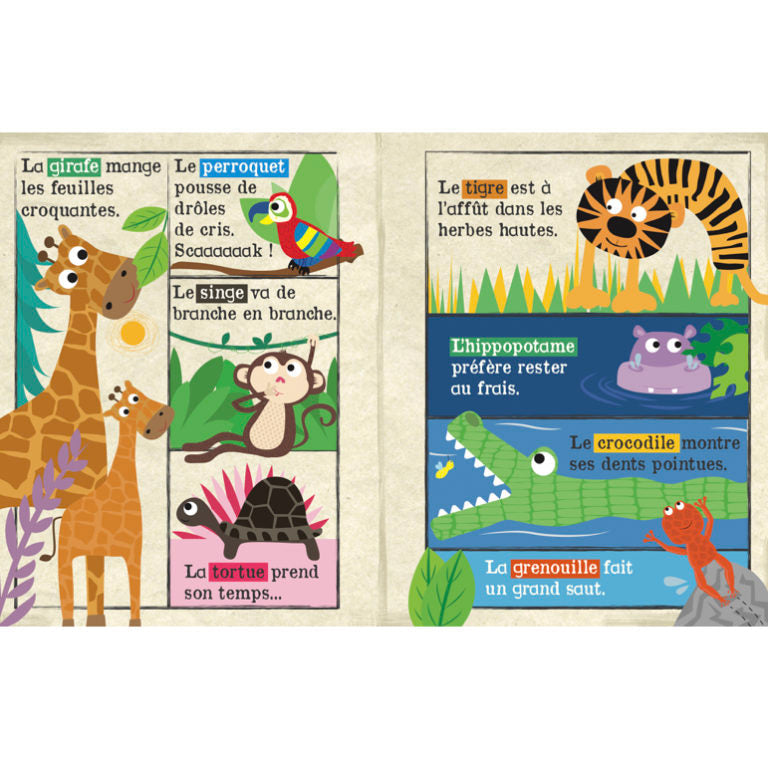 Mon journal en tissu - Animaux du safari JO & NIC'S CRINKLY