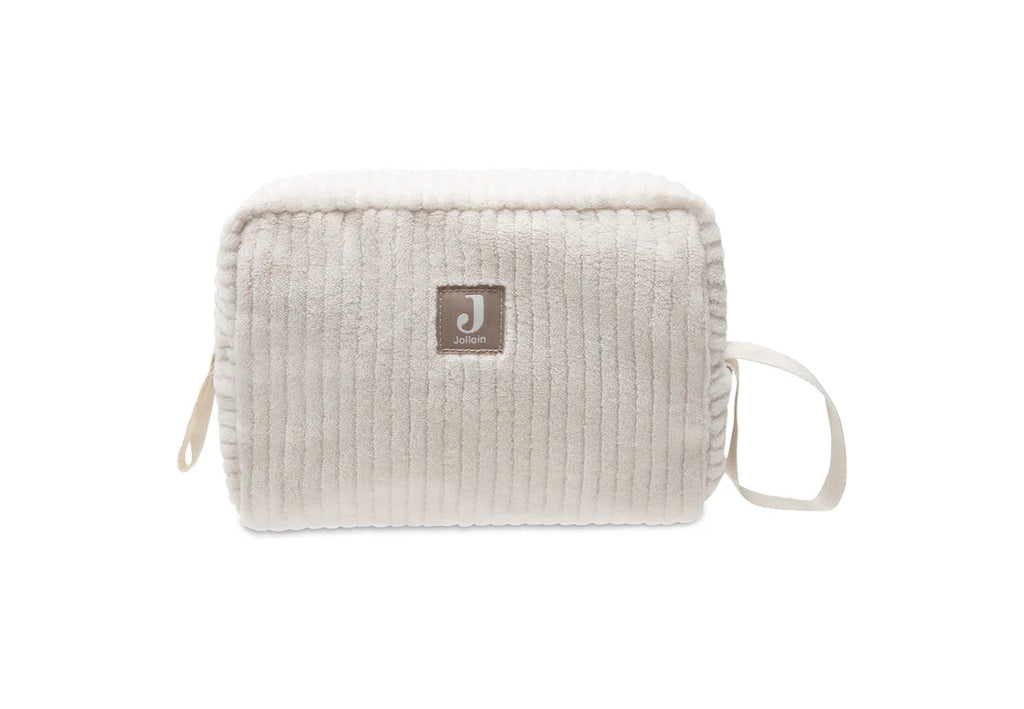 Trousse de toilette - Velours côtelé - Oatmeal Jollein