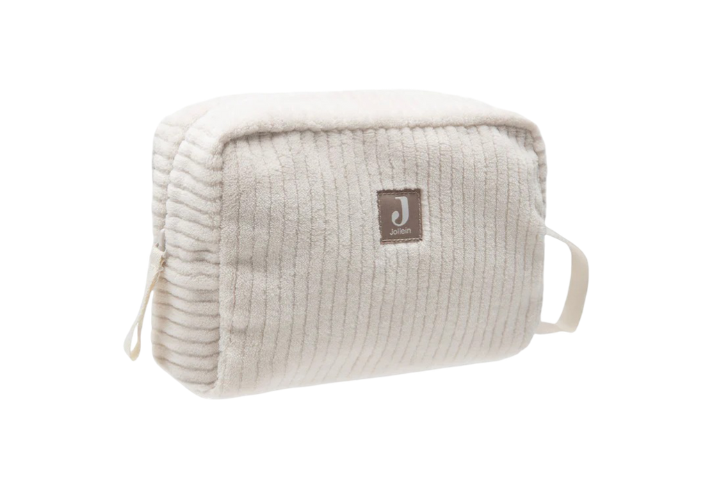 Trousse de toilette - Velours côtelé - Oatmeal Jollein