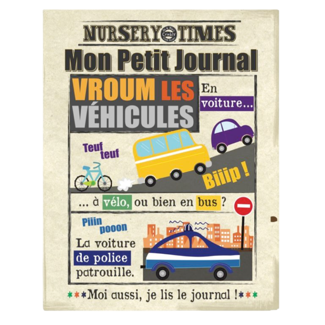 Mon journal en tissu - Les véhicules JO & NIC'S CRINKLY